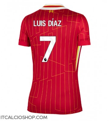 Liverpool Luis Diaz #7 Prima Maglia Femmina 2024-25 Manica Corta